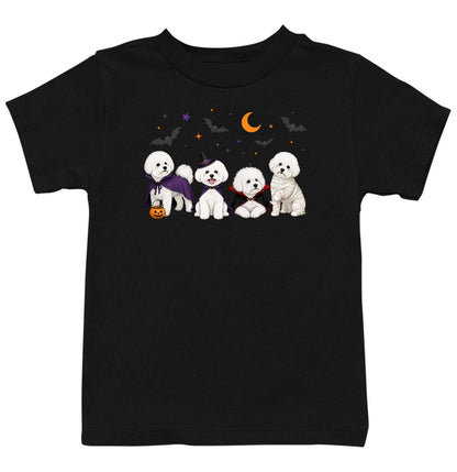 Bichon Frise Halloween Lineup - Kids Unisex T-Shirt
