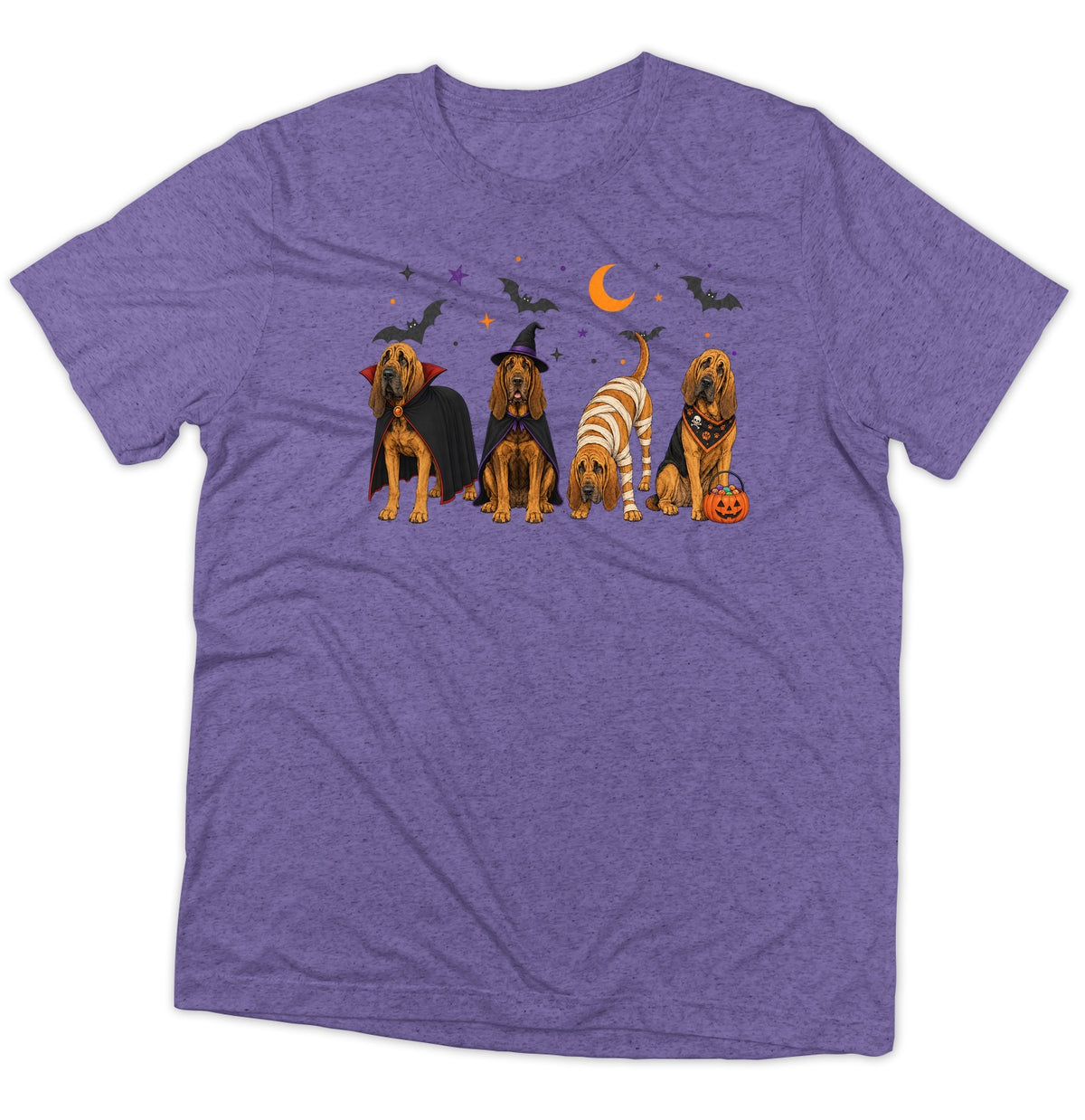 Bloodhound Halloween Lineup - Adult Tri-Blend T-Shirt