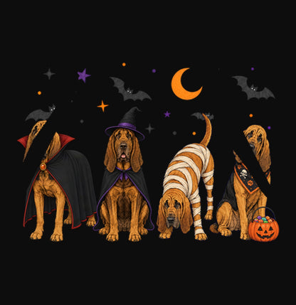 Bloodhound Halloween Lineup - Adult Unisex Hoodie