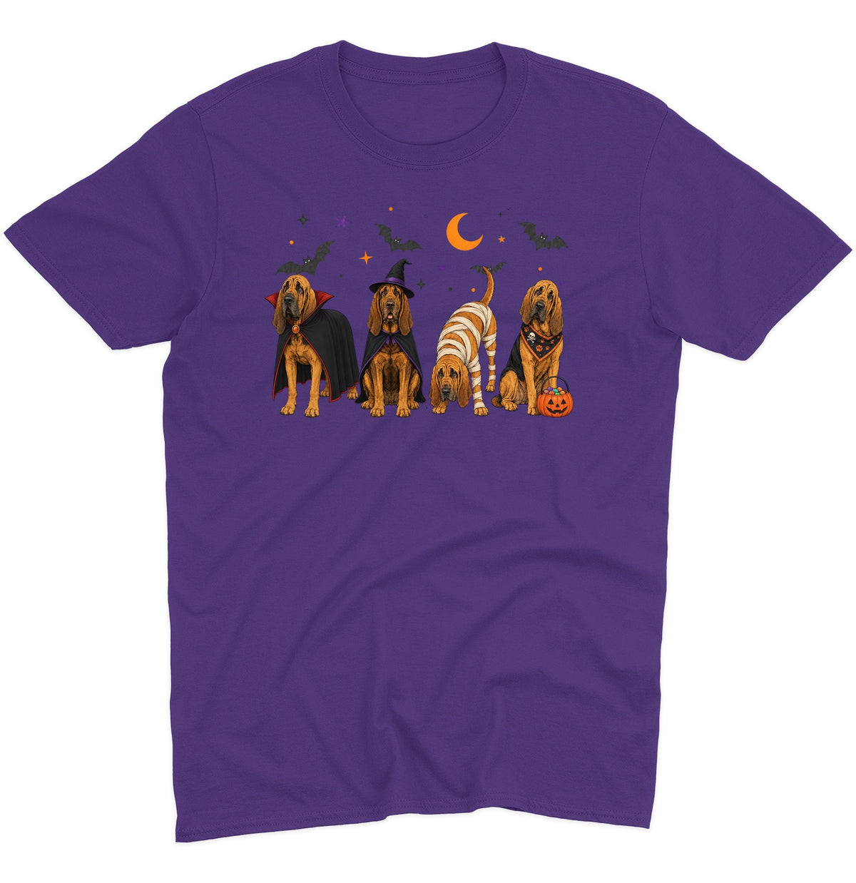 Bloodhound Halloween Lineup - Adult Unisex T-Shirt