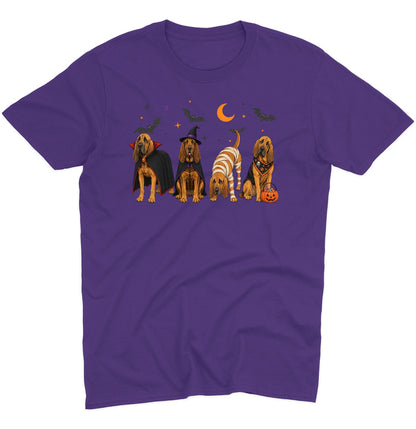 Bloodhound Halloween Lineup - Adult Unisex T-Shirt