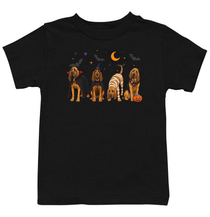 Bloodhound Halloween Lineup - Kids Unisex T-Shirt