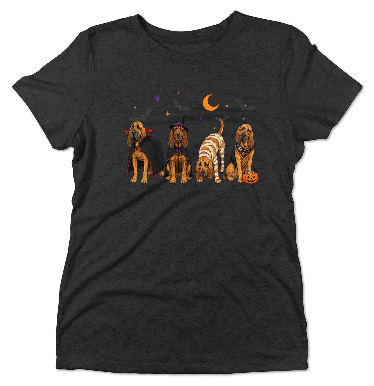 Bloodhound Halloween Lineup - Women's Tri-Blend T-Shirt