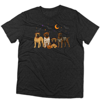 Boerboel Halloween Lineup - Adult Tri-Blend T-Shirt
