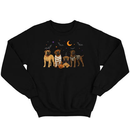 Boerboel Halloween Lineup - Adult Unisex Crewneck Sweatshirt