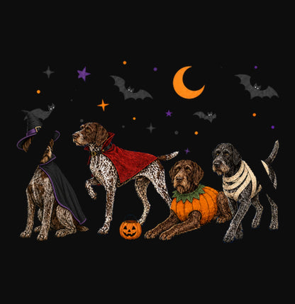 Border Collie Halloween Lineup - Adult Unisex Hoodie
