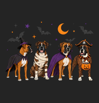 Boxer Halloween Lineup - Women's Tri-Blend T-Shirt