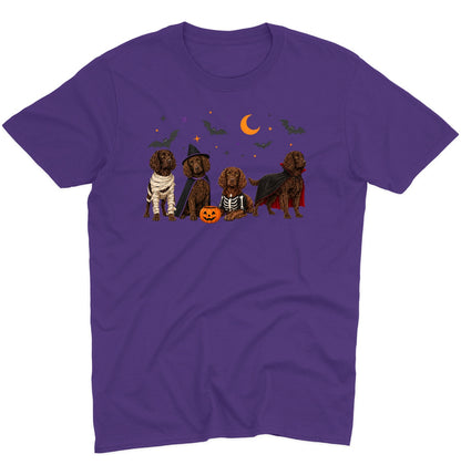 Boykin Spaniel Halloween Lineup - Adult Unisex T-Shirt