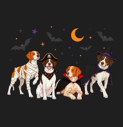 Brittany Halloween Lineup - Adult Tri-Blend T-Shirt