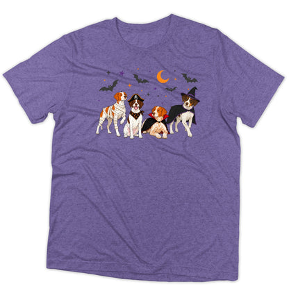 Brittany Halloween Lineup - Adult Tri-Blend T-Shirt