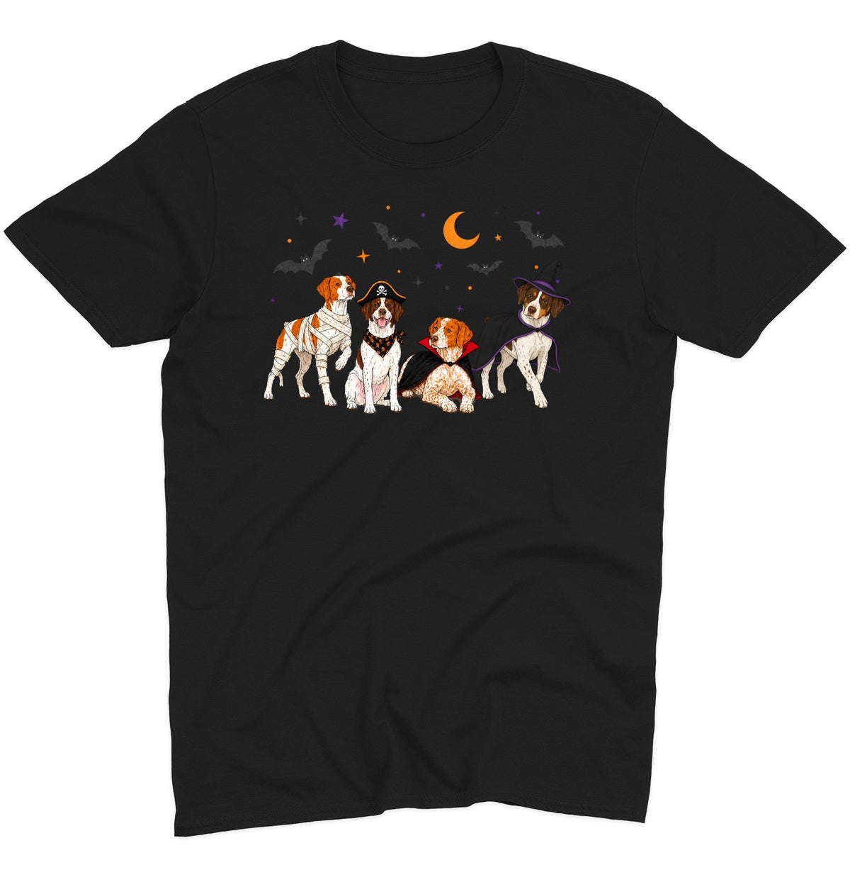 Brittany Halloween Lineup - Adult Unisex T-Shirt