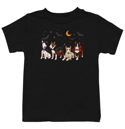 Bull Terrier Halloween Lineup - Kids Unisex T-Shirt