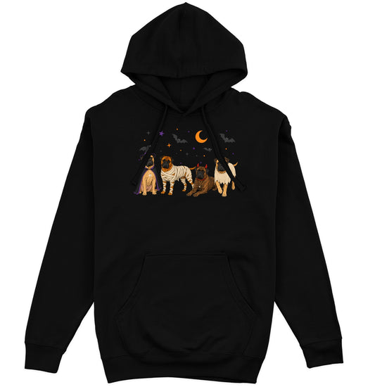 Bullmastiff Halloween Lineup - Adult Unisex Hoodie