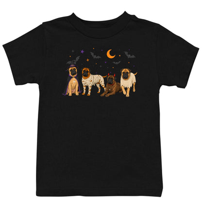 Bullmastiff Halloween Lineup - Kids Unisex T-Shirt