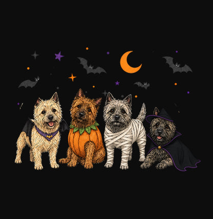 Cairn Terrier Halloween Lineup - Adult Unisex Hoodie