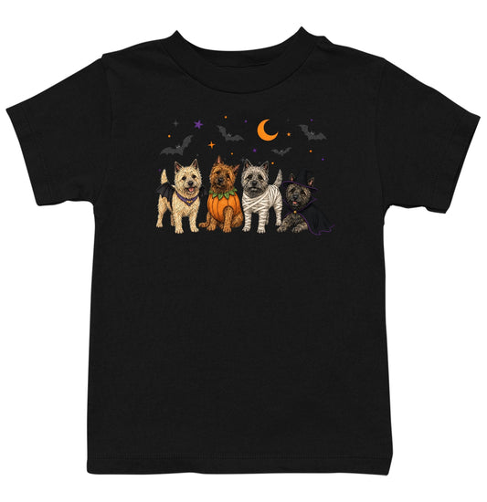 Cairn Terrier Halloween Lineup - Kids Unisex T-Shirt