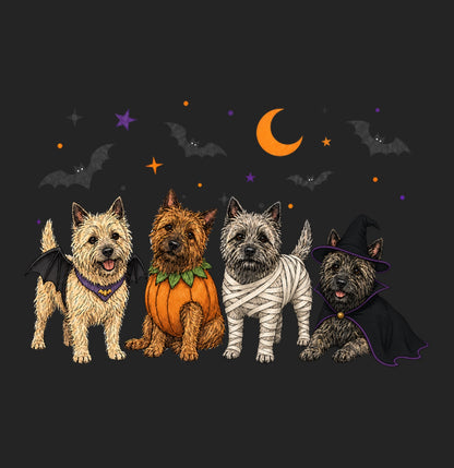 Cairn Terrier Halloween Lineup - Women's Tri-Blend T-Shirt