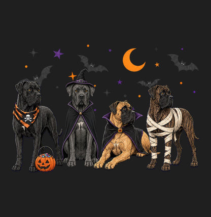 Cane Corso Halloween Lineup - Adult Tri-Blend T-Shirt