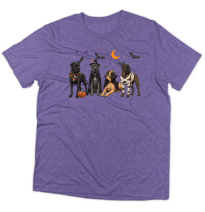 Cane Corso Halloween Lineup - Adult Tri-Blend T-Shirt