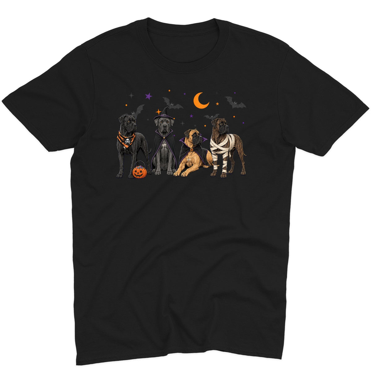 Cane Corso Halloween Lineup - Adult Unisex T-Shirt