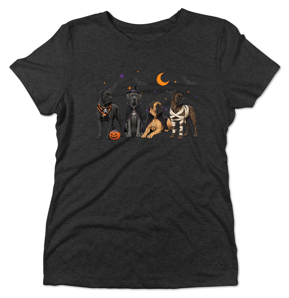 Cane Corso Halloween Lineup - Women's Tri-Blend T-Shirt