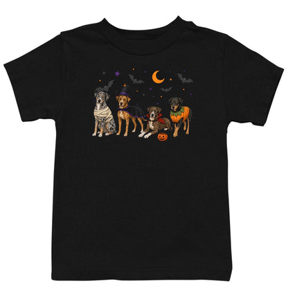 Catahoula Leopard Dog Halloween Lineup - Kids Unisex T-Shirt