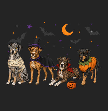 Catahoula Leopard Dog Halloween Lineup - Women's Tri-Blend T-Shirt