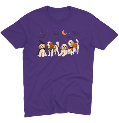 Cavachon Halloween Lineup - Adult Unisex T-Shirt