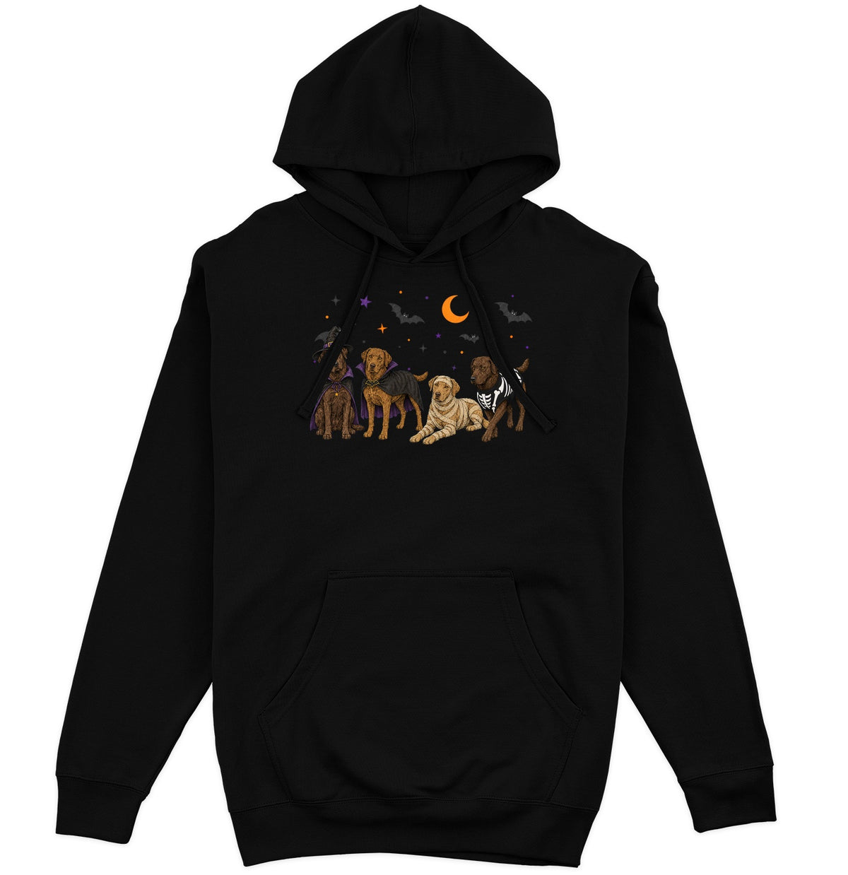 Chesapeake Bay Retriever Halloween Lineup - Adult Unisex Hoodie