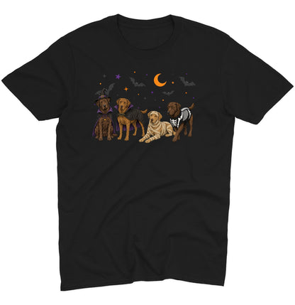 Chesapeake Bay Retriever Halloween Lineup - Adult Unisex T-Shirt