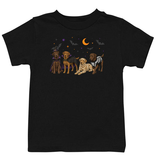 Chesapeake Bay Retriever Halloween Lineup - Kids Unisex T-Shirt