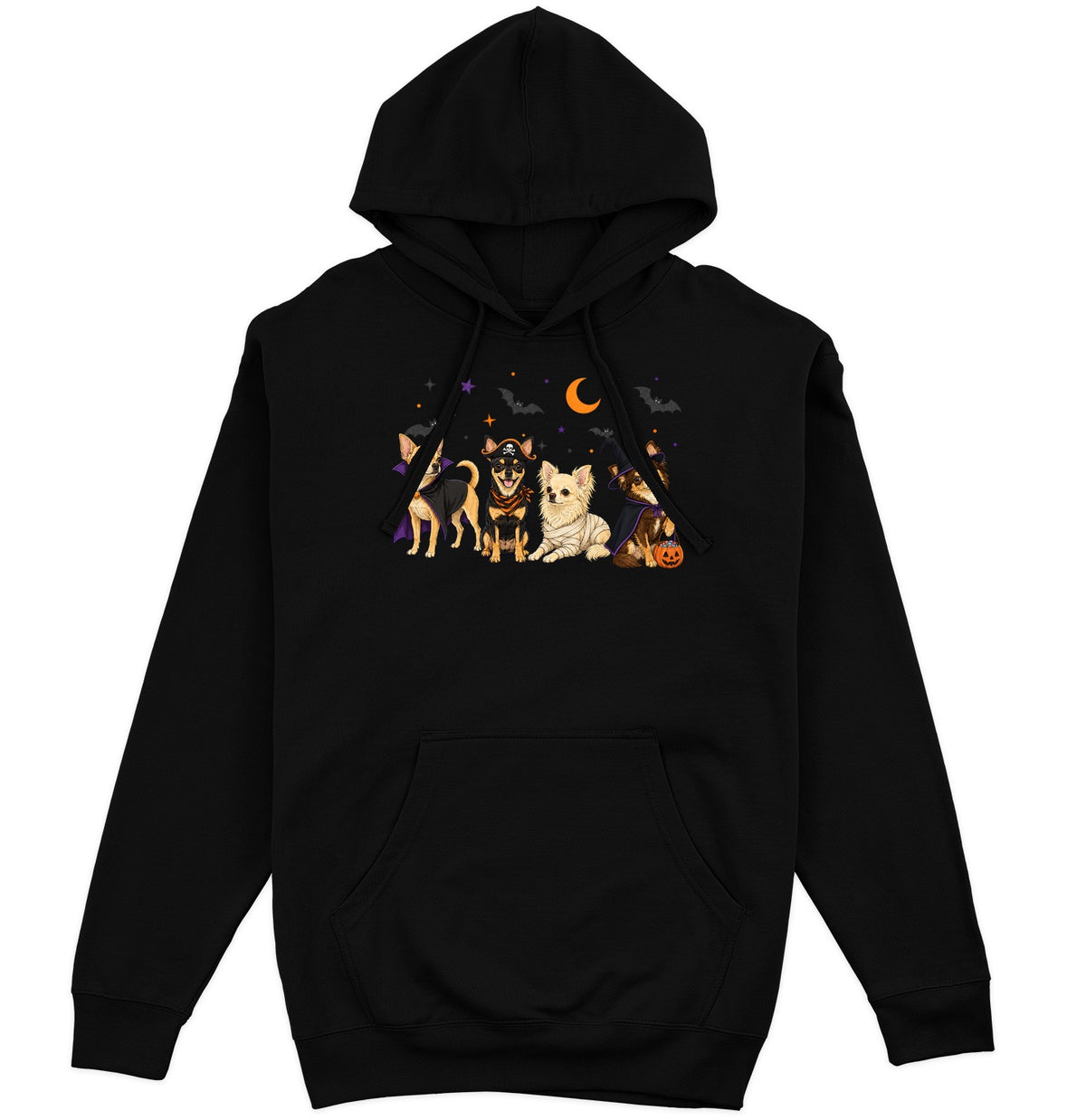 Chihuahua Halloween Lineup - Adult Unisex Hoodie