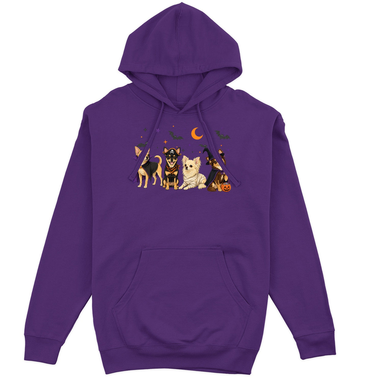 Chihuahua Halloween Lineup - Adult Unisex Hoodie