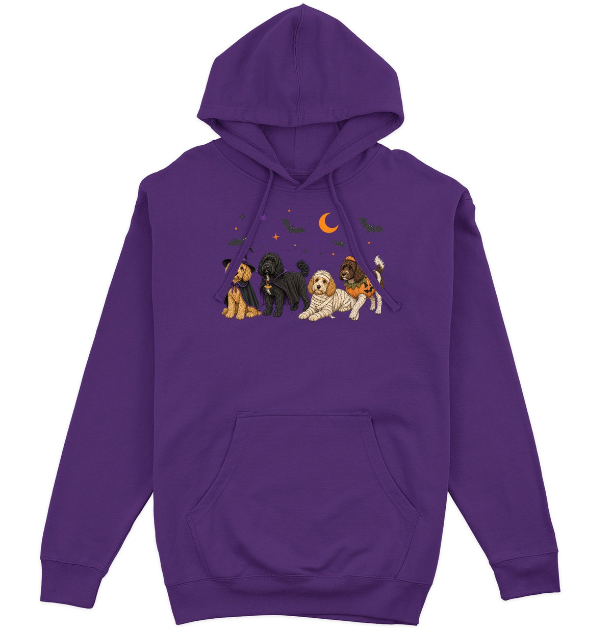 Cockapoo Halloween Lineup - Adult Unisex Hoodie