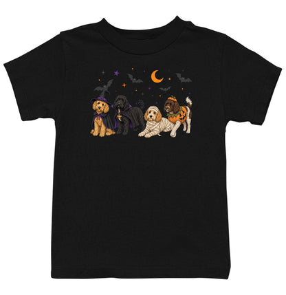 Cockapoo Halloween Lineup - Kids Unisex T-Shirt