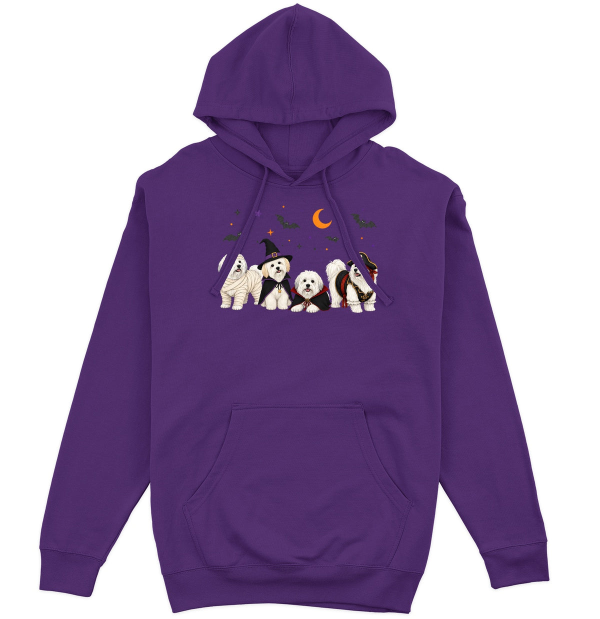 Coton de Tulear Halloween Lineup - Adult Unisex Hoodie