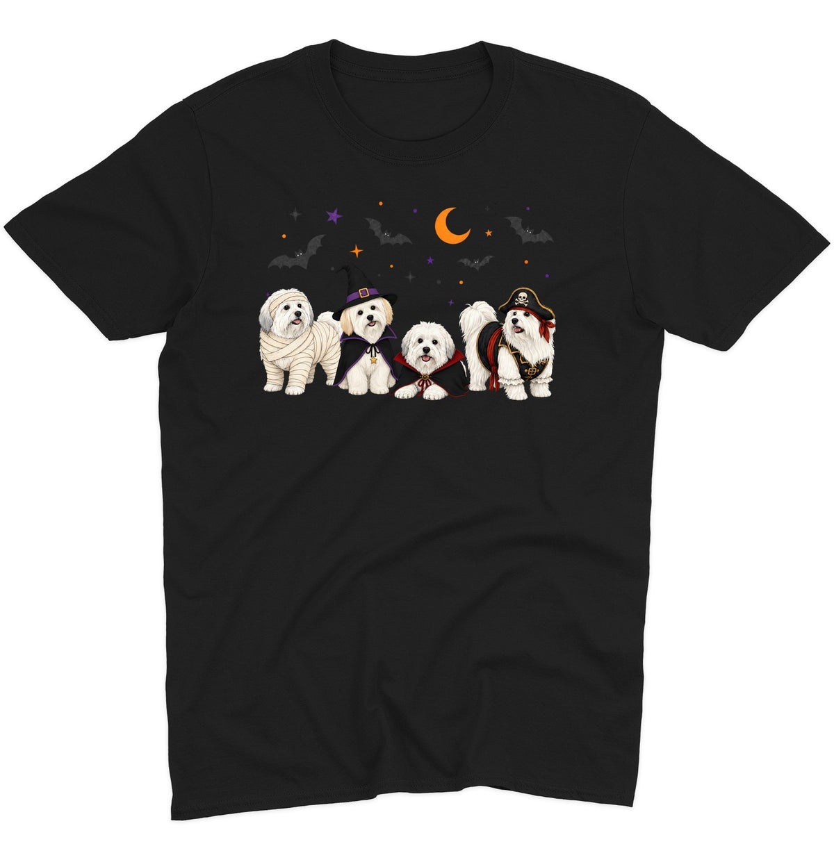 Coton de Tulear Halloween Lineup - Adult Unisex T-Shirt
