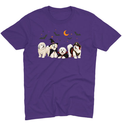Coton de Tulear Halloween Lineup - Adult Unisex T-Shirt