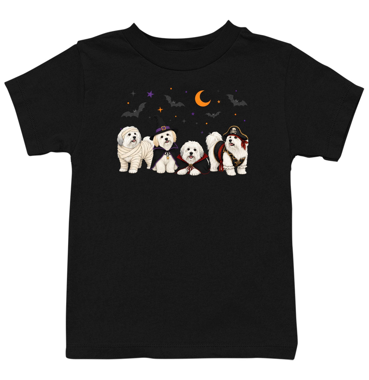 Coton de Tulear Halloween Lineup - Kids Unisex T-Shirt
