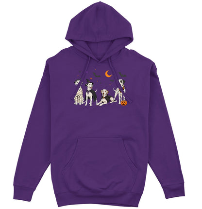 Dalmatian Halloween Lineup - Adult Unisex Hoodie