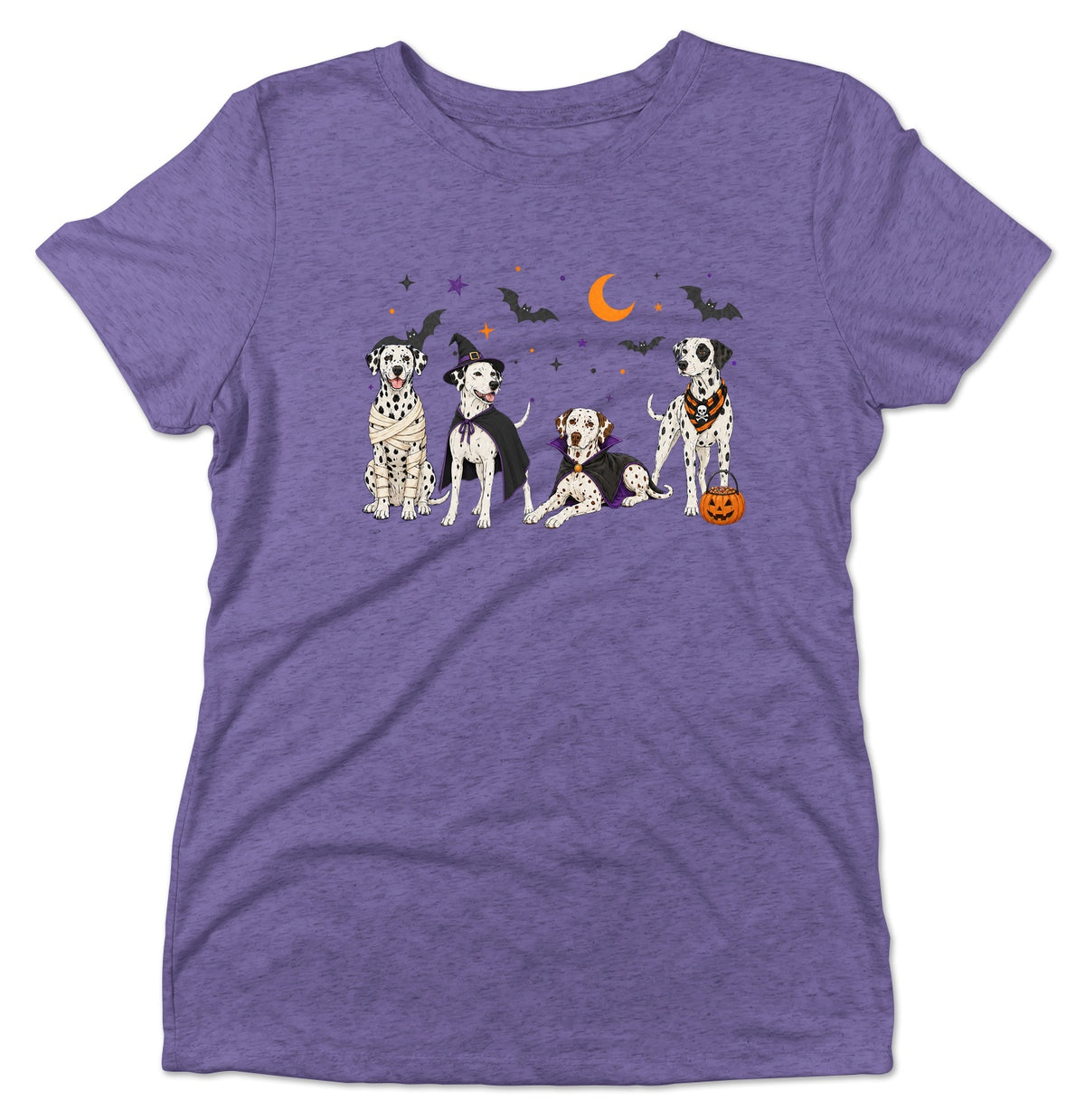 Dalmatian Halloween Lineup - Women's Tri-Blend T-Shirt