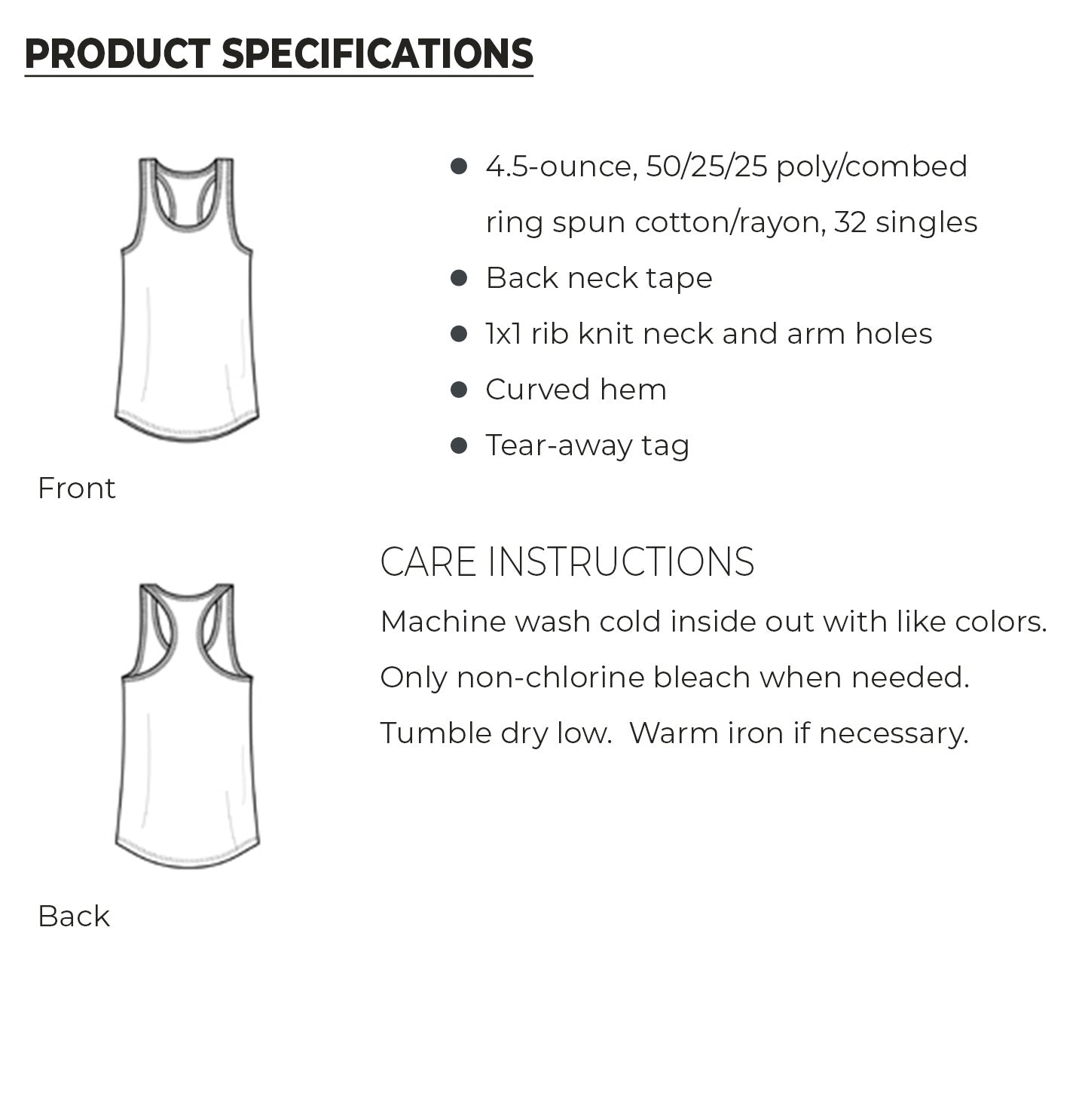 Summer Vibes Meerkat - Women's Tri-Blend Racerback Tank - Specs