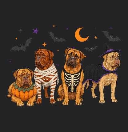 Dogue de Bordeaux Halloween Lineup - Women's Tri-Blend T-Shirt