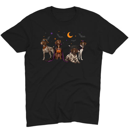 German Shorthaired Pointer Halloween Lineup - Adult Unisex T-Shirt