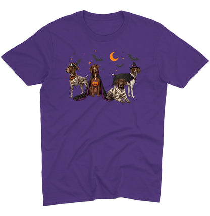 German Shorthaired Pointer Halloween Lineup - Adult Unisex T-Shirt
