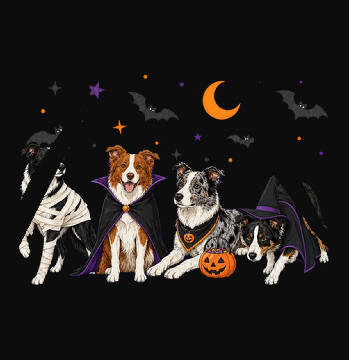 German Wirehaired Pointer Halloween Lineup - Adult Unisex Hoodie