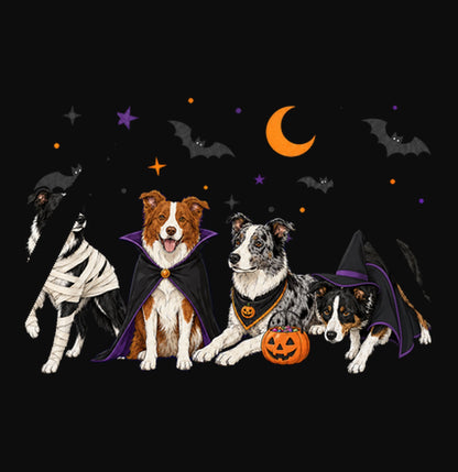 German Wirehaired Pointer Halloween Lineup - Adult Unisex Hoodie