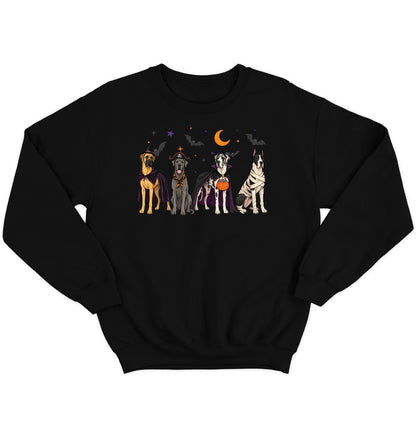 Great Dane Halloween Lineup - Adult Unisex Crewneck Sweatshirt