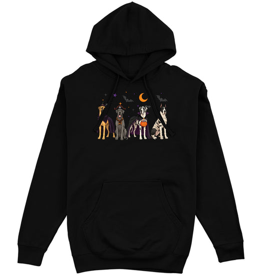 Great Dane Halloween Lineup - Adult Unisex Hoodie