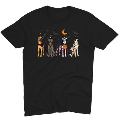 Great Dane Halloween Lineup - Adult Unisex T-Shirt